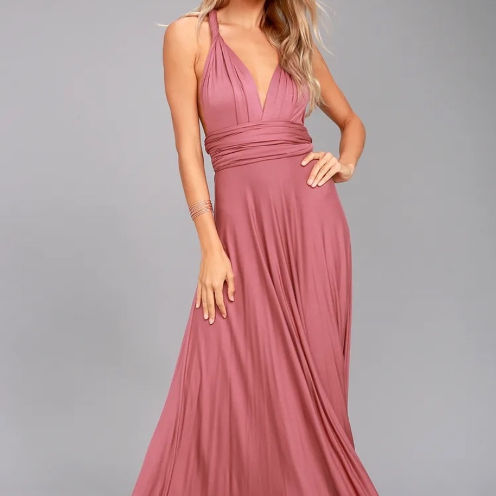 Tricks of the Trade Rusty Rose Maxi Dress